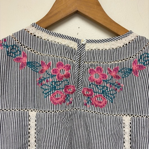 Bungee Floral Embroidered Babydoll Dress - Picture 12 of 12